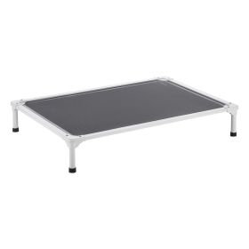 VEVOR Elevated Dog Bed for Large Dogs, Portable Raised Dog Cot with Aluminum Tube Metal Frame and Breathable Textilene Mesh (Default: Default)