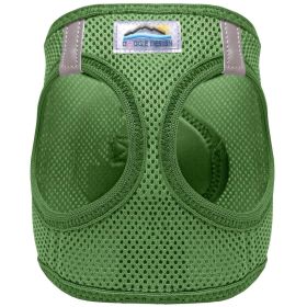 American River Solid Ultra Choke Free Dog Harness (Color: Dark Forest Green, size: large)