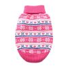Combed Cotton Snowflake and Hearts Dog Sweater