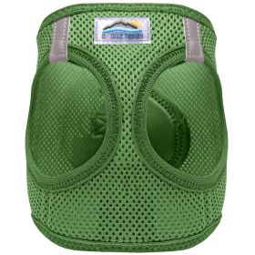 American River Solid Ultra Choke Free Dog Harness (Color: Dark Forest Green, size: small)
